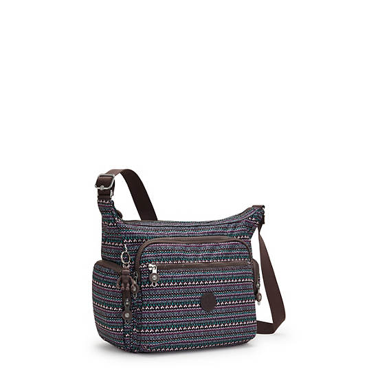 Kipling Gabbie Printed Crossbodytassen Taupe | België 2053NW